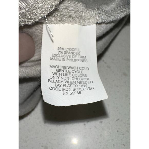 Express Women’s Baby Doll Tank Satin Straps Gray L Y2K Preppy Coquette Feminine - Picture 7 of 10